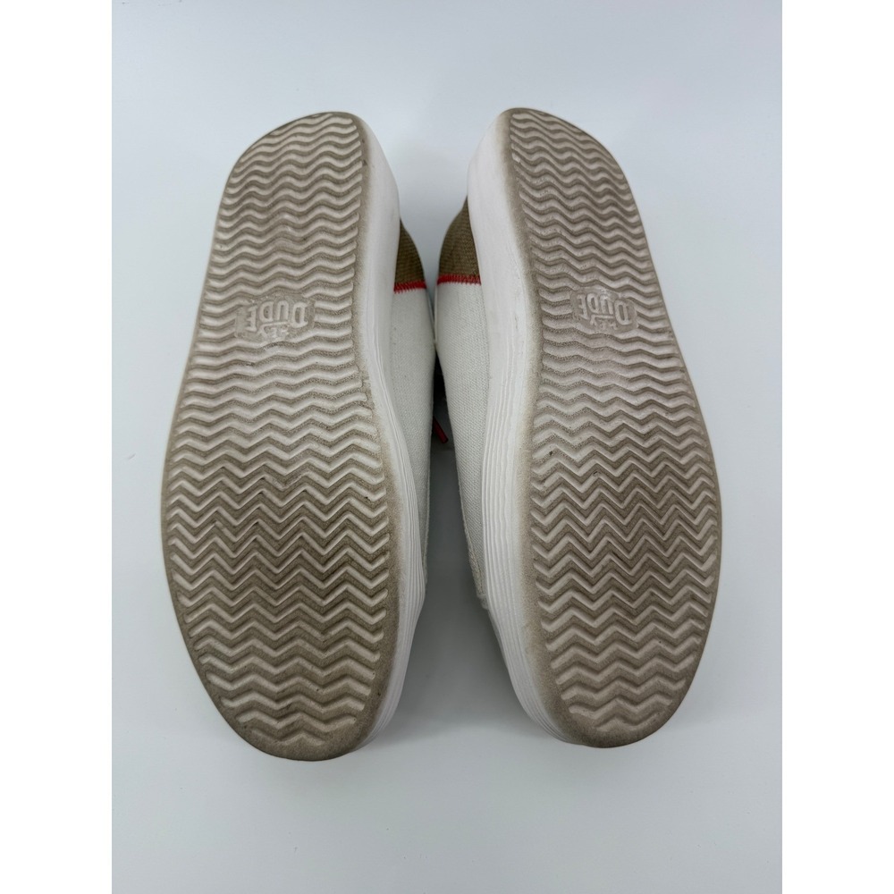 Hey Dude Cody W Craft Women W9 Cream Tan Canvas Low Top Slip On Sneakers - Picture 8 of 8